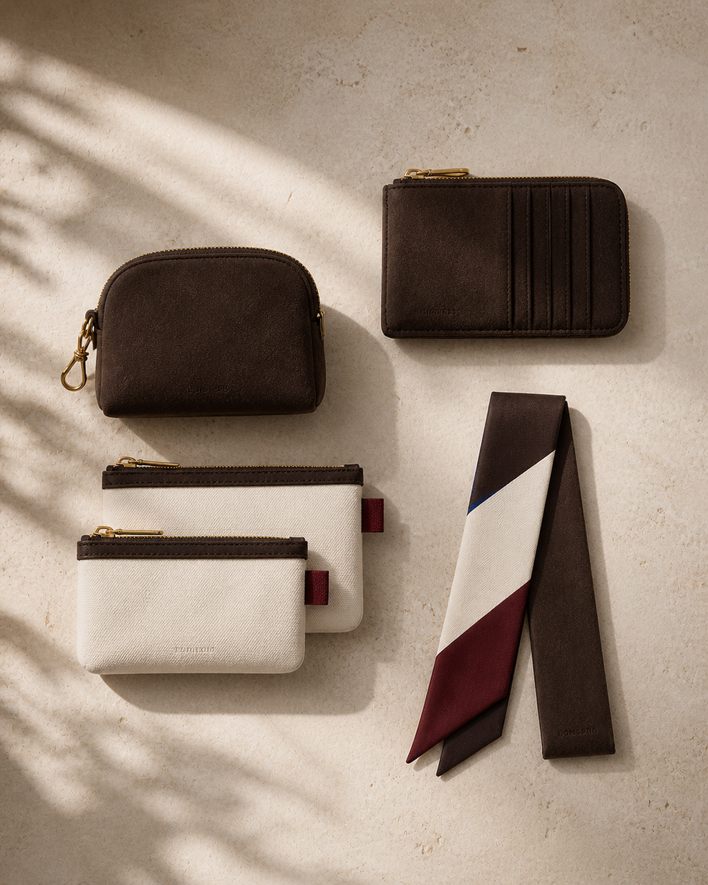 The Fold Zip Card Case in the Novara Row small-goods edit